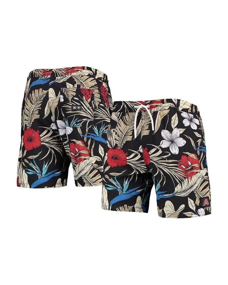 Men's x '47 Brand Black Arizona Diamondbacks Cannonball Tropics Swim Shorts $35.09 Swimsuits