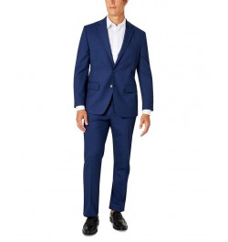 Men's Classic-Fit Suit Navy Plaid $53.20 Suits