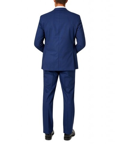 Men's Classic-Fit Suit Navy Plaid $53.20 Suits