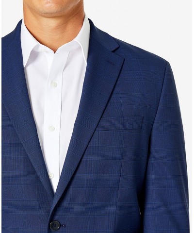 Men's Classic-Fit Suit Navy Plaid $53.20 Suits