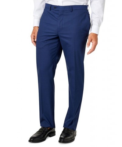 Men's Classic-Fit Suit Navy Plaid $53.20 Suits