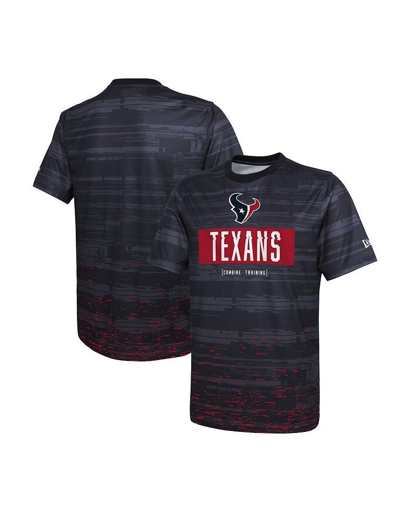 Men's Navy Houston Texans Combine Authentic Sweep T-shirt $17.16 T-Shirts