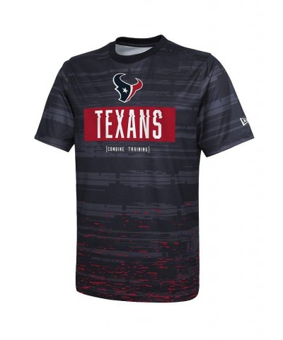 Men's Navy Houston Texans Combine Authentic Sweep T-shirt $17.16 T-Shirts