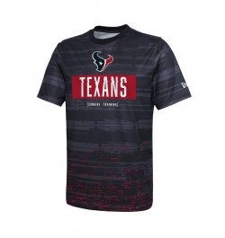 Men's Navy Houston Texans Combine Authentic Sweep T-shirt $17.16 T-Shirts