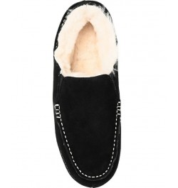 Men's Solace Fold-down Heel Moccasin Slippers Black $38.28 Shoes