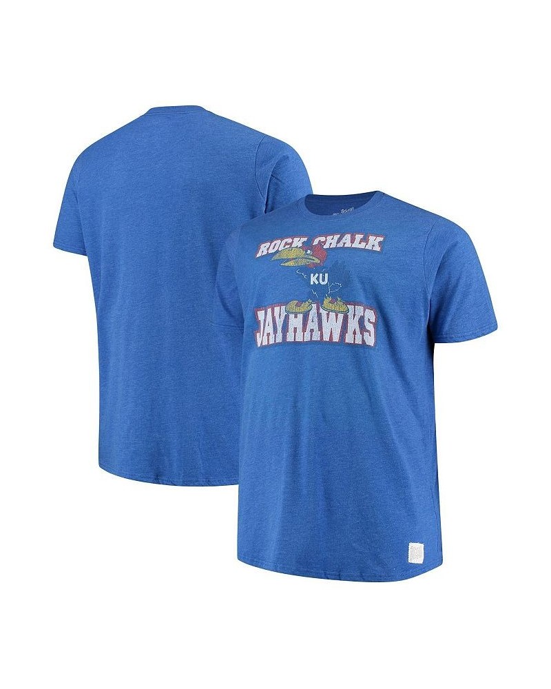 Men's Royal Kansas Jayhawks Big and Tall Mock Twist T-shirt $25.99 T-Shirts