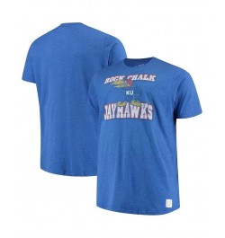 Men's Royal Kansas Jayhawks Big and Tall Mock Twist T-shirt $25.99 T-Shirts