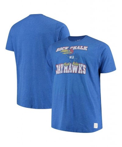 Men's Royal Kansas Jayhawks Big and Tall Mock Twist T-shirt $25.99 T-Shirts