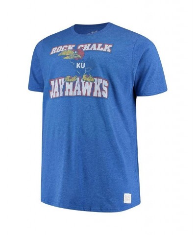 Men's Royal Kansas Jayhawks Big and Tall Mock Twist T-shirt $25.99 T-Shirts