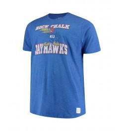 Men's Royal Kansas Jayhawks Big and Tall Mock Twist T-shirt $25.99 T-Shirts