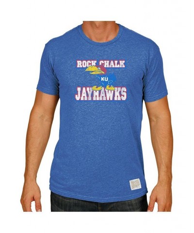 Men's Royal Kansas Jayhawks Big and Tall Mock Twist T-shirt $25.99 T-Shirts