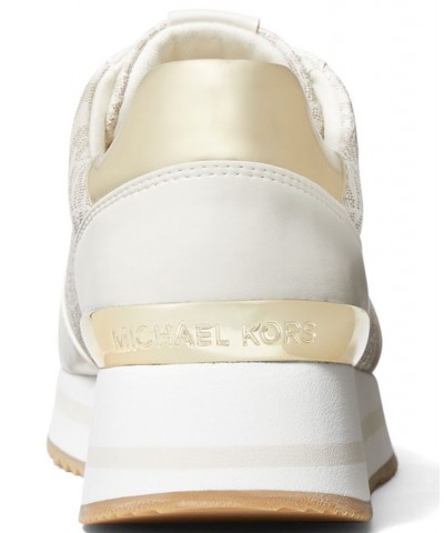 Women's Monique Trainer Lace-Up Sneakers White $48.79 Shoes