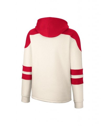 Men's Cream Ohio State Buckeyes Lace-Up 4.0 Vintage-Like Pullover Hoodie $33.00 Sweatshirt