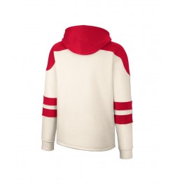 Men's Cream Ohio State Buckeyes Lace-Up 4.0 Vintage-Like Pullover Hoodie $33.00 Sweatshirt