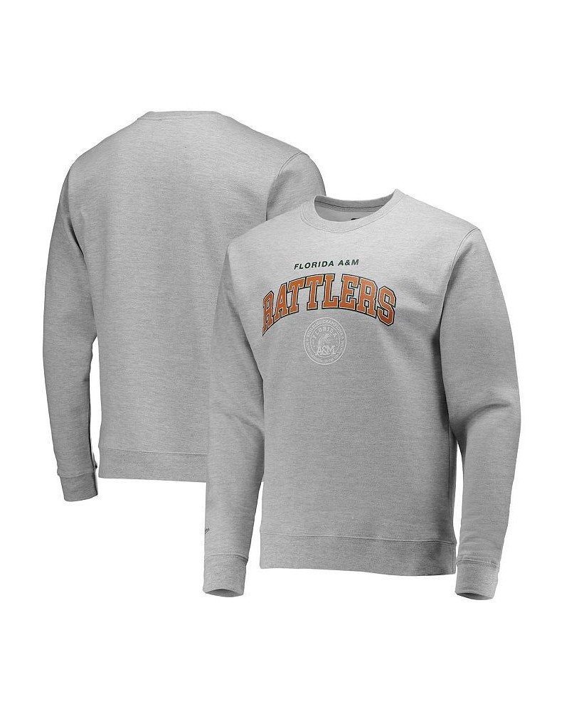 Men's Heathered Gray Florida A&M Rattlers Classic Arch Pullover Sweatshirt $37.79 Sweatshirt