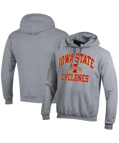 Men's Heather Gray Iowa State Cyclones High Motor Pullover Hoodie $28.00 Sweatshirt