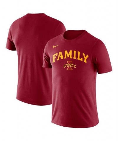 Men's Cardinal Iowa State Cyclones Family T-shirt $15.95 T-Shirts