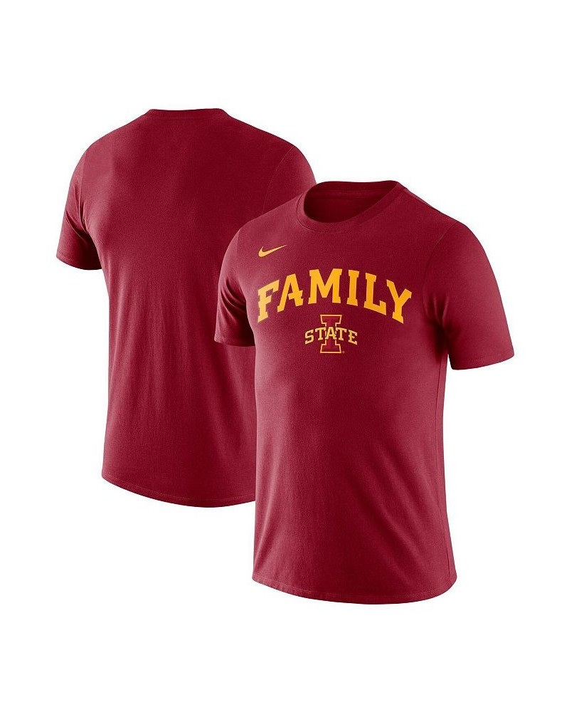 Men's Cardinal Iowa State Cyclones Family T-shirt $15.95 T-Shirts