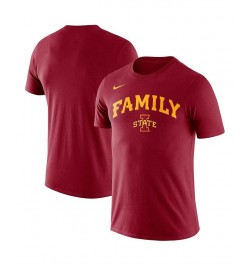 Men's Cardinal Iowa State Cyclones Family T-shirt $15.95 T-Shirts