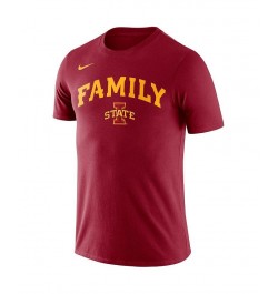 Men's Cardinal Iowa State Cyclones Family T-shirt $15.95 T-Shirts