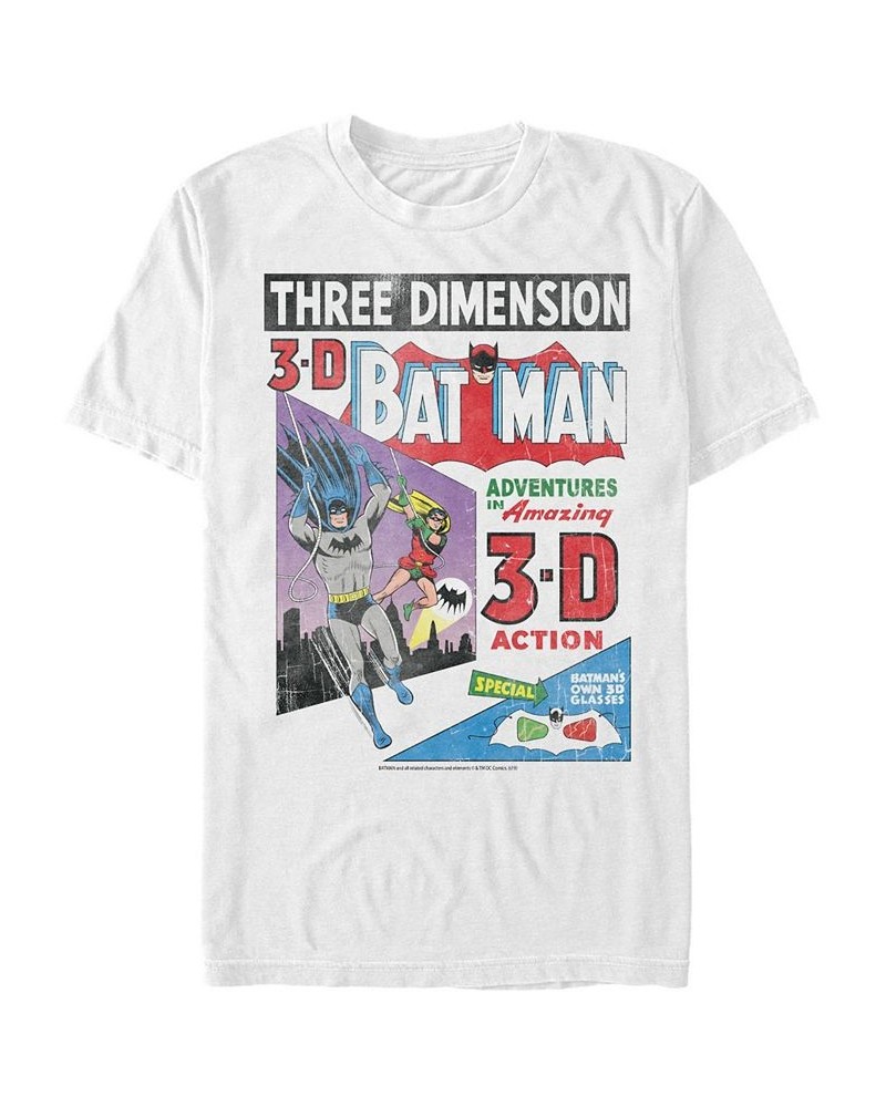 DC Men's Batman 3D Comic Cover Short Sleeve T-Shirt $20.29 T-Shirts