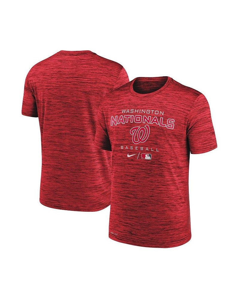 Men's Red Washington Nationals Authentic Collection Velocity Practice Performance T-shirt $19.35 T-Shirts