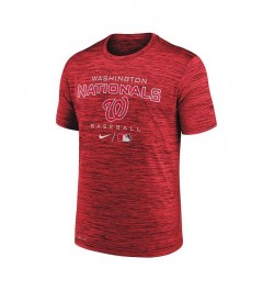 Men's Red Washington Nationals Authentic Collection Velocity Practice Performance T-shirt $19.35 T-Shirts