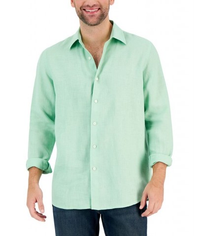 Men's 100% Linen Shirt PD04 $17.77 Shirts