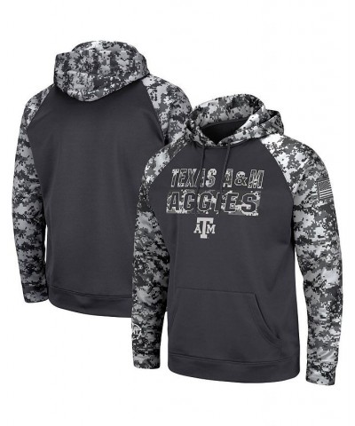 Men's Charcoal Texas A&M Aggies OHT Military-Inspired Appreciation Digi Camo Big and Tall Pullover Hoodie $33.75 Sweatshirt