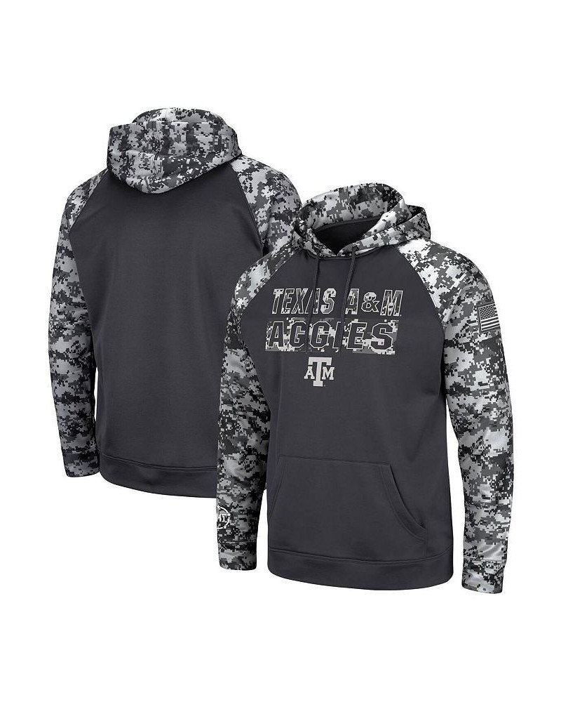 Men's Charcoal Texas A&M Aggies OHT Military-Inspired Appreciation Digi Camo Big and Tall Pullover Hoodie $33.75 Sweatshirt