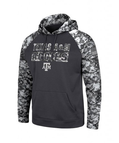 Men's Charcoal Texas A&M Aggies OHT Military-Inspired Appreciation Digi Camo Big and Tall Pullover Hoodie $33.75 Sweatshirt