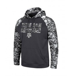 Men's Charcoal Texas A&M Aggies OHT Military-Inspired Appreciation Digi Camo Big and Tall Pullover Hoodie $33.75 Sweatshirt