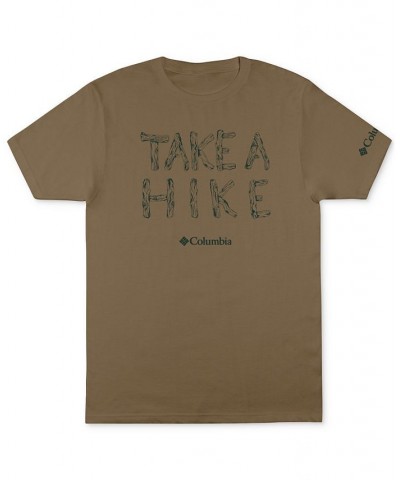 Men's Classic-Fit Take A Hike Logo Graphic T-Shirt Brown $12.50 T-Shirts