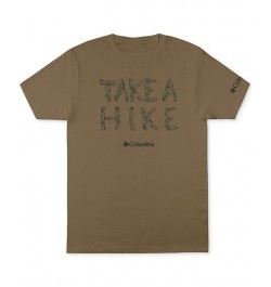 Men's Classic-Fit Take A Hike Logo Graphic T-Shirt Brown $12.50 T-Shirts