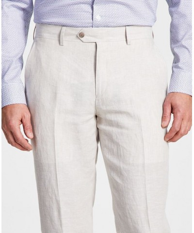 Men's Slim-Fit Linen Suit Separates Tan/Beige $64.80 Suits