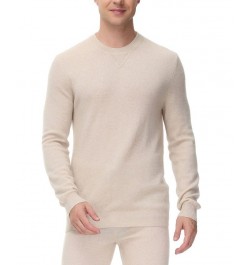 Men's Cashmere Lounge Sweatshirt White $53.90 Pajama