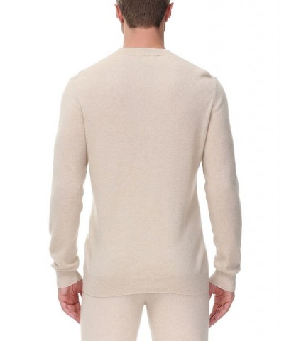 Men's Cashmere Lounge Sweatshirt White $53.90 Pajama