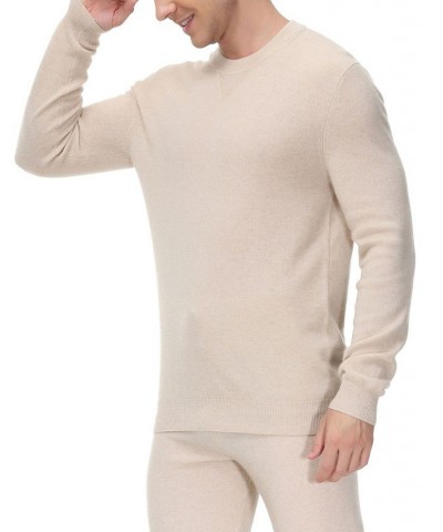 Men's Cashmere Lounge Sweatshirt White $53.90 Pajama