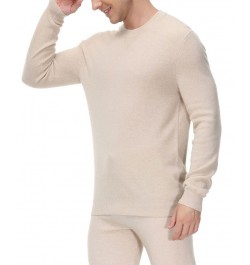 Men's Cashmere Lounge Sweatshirt White $53.90 Pajama