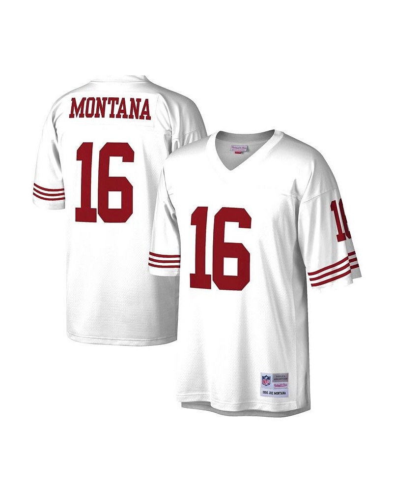 Men's Joe Montana White San Francisco 49ers Legacy Replica Jersey $78.20 Jersey