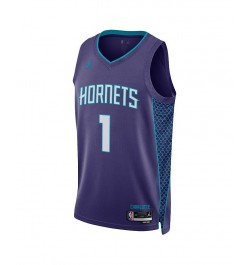 Men's Brand LaMelo Ball Purple Charlotte Hornets 2022/23 Statement Edition Swingman Jersey $46.00 Jersey