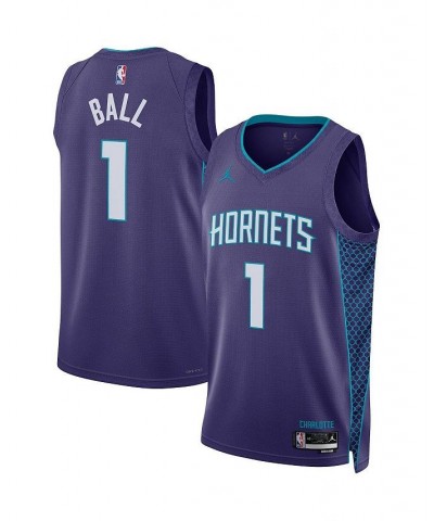 Men's Brand LaMelo Ball Purple Charlotte Hornets 2022/23 Statement Edition Swingman Jersey $46.00 Jersey