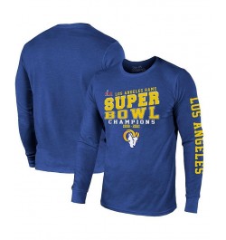 Men's Threads Royal Los Angeles Rams 2-Time Super Bowl Champions Loudmouth Long Sleeve T-shirt $26.21 T-Shirts