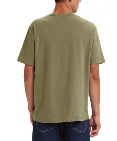 Men's Boxtab Logo Graphic Crewneck T-Shirt Green $14.96 T-Shirts