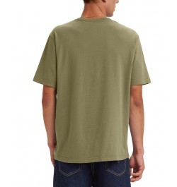 Men's Boxtab Logo Graphic Crewneck T-Shirt Green $14.96 T-Shirts