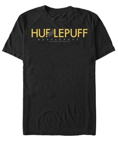 Harry Potter Men's Hufflepuff Text Logo Short Sleeve T-Shirt $19.94 T-Shirts