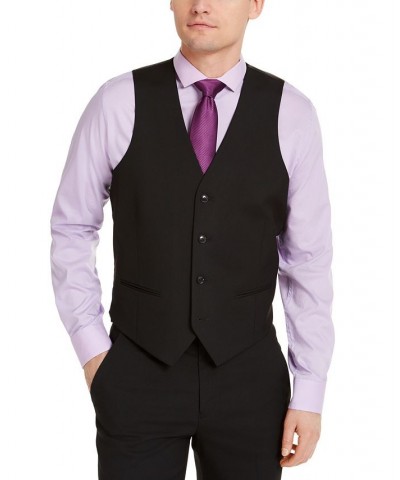 Men's Classic-Fit Stretch Solid Suit Vest PD01 $24.74 Suits