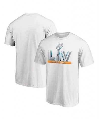 Men's White Super Bowl LV Logo Upper T-shirt $14.88 T-Shirts