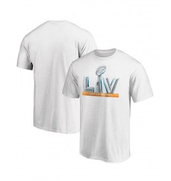 Men's White Super Bowl LV Logo Upper T-shirt $14.88 T-Shirts