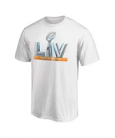 Men's White Super Bowl LV Logo Upper T-shirt $14.88 T-Shirts